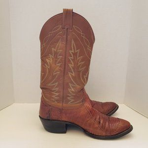 Mens nocona cowboy lizard Gem